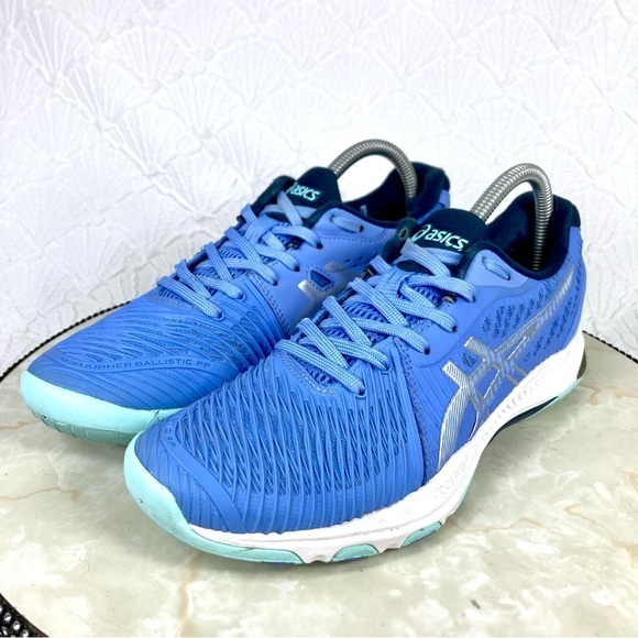 Asics Netburner Sneakers Womens Sz 8 Blue Ballistic MT 2 Tennis Pickleball Shoes - Picture 5 of 14